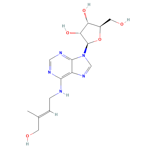 6025-53-2 trans-Zeatin-riboside chemical structure