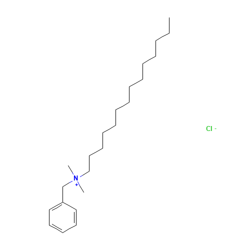 139-08-2 Tetradecyldimethylbenzylammonium chloride chemical structure