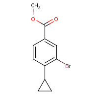 1131615-05-8 methyl 3-bromo-4-cyclopropylbenzoate chemical structure