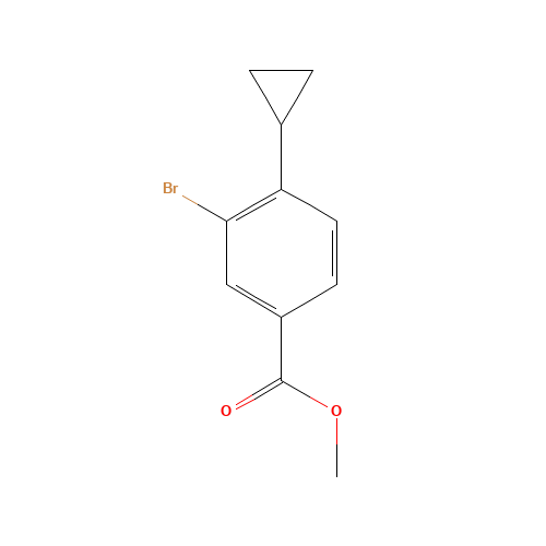 1131615-05-8 methyl 3-bromo-4-cyclopropylbenzoate chemical structure