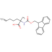 288617-77-6 (R)-2-(9H-FLUOREN-9-YLMETHOXYCARBONYLAMINO)-2-METHYL-HEPT-6-ENOIC ACID chemical structure