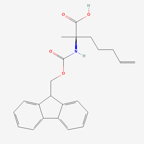 288617-77-6 (R)-2-(9H-FLUOREN-9-YLMETHOXYCARBONYLAMINO)-2-METHYL-HEPT-6-ENOIC ACID chemical structure