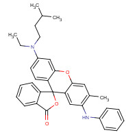 70516-41-5 2'-anilino-6'-[ethyl(3-methylbutyl)amino]-3'-methylspiro[isobenzofuran-1(3H),9'-[9H]xanthene]-3-one chemical structure