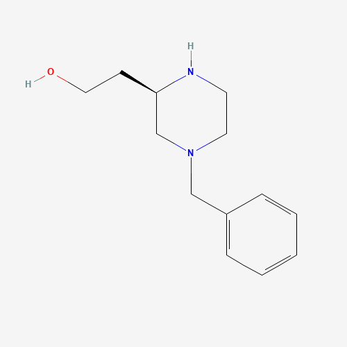 857334-79-3 (R)-2-(4-benzylpiperazin-2-yl)ethanol chemical structure