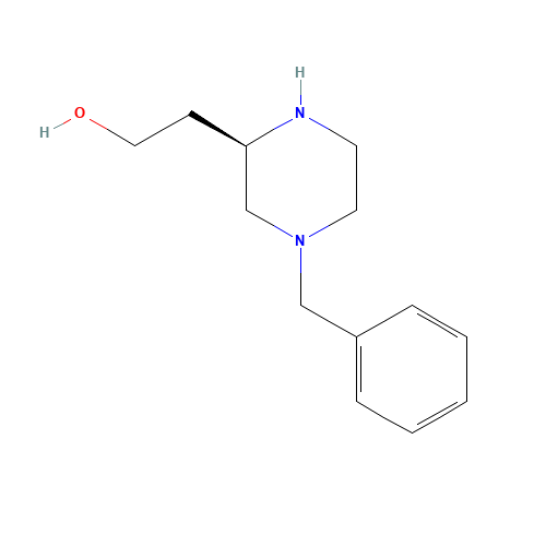 857334-79-3 (R)-2-(4-benzylpiperazin-2-yl)ethanol chemical structure
