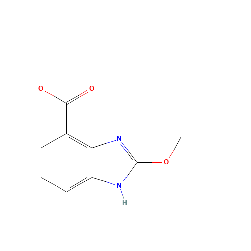 150058-27-8 Methyl 2-ethoxybenzimidazole-7-carboxylate chemical structure