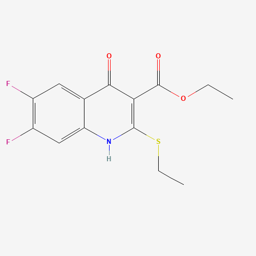 154330-67-3 Ethyl 6,7-difluoro-2-ethylmercapto-4-hydroxyquinoline-3-carboxylate chemical structure