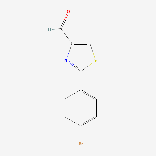 21166-30-3 2-(4-BROMO-PHENYL)-THIAZOLE-4-CARBALDEHYDE chemical structure
