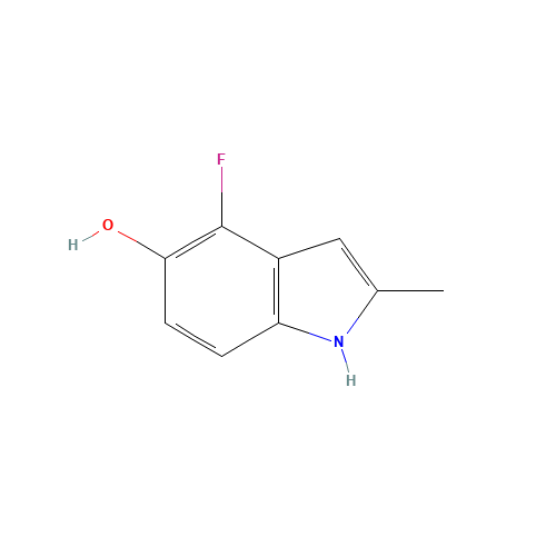 288385-88-6 4-Fluoro-5-hydroxy-2-methylindole chemical structure