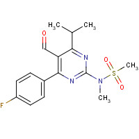 147118-37-4 4-(4-Fluorophenyl)-6-isopropyl-2-[(N-methyl-N-methylsulfonyl)amino]pyrimidinyl-5-yl-formyl chemical structure