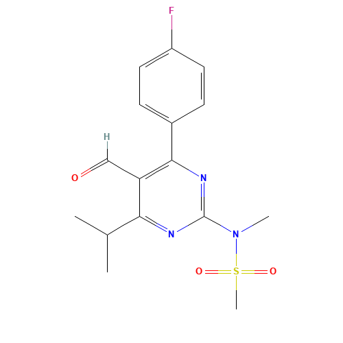147118-37-4 4-(4-Fluorophenyl)-6-isopropyl-2-[(N-methyl-N-methylsulfonyl)amino]pyrimidinyl-5-yl-formyl chemical structure