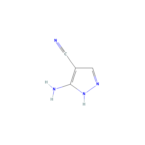16617-46-2 3-Amino-4-pyrazolecarbonitrile chemical structure