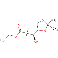 95058-92-7 Ethyl (3R,S)-2,2-difluoro-3-hydroxy-3-(2,2-dimethyldioxolan-4-yl)propionate chemical structure