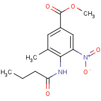 152628-01-8 Methyl 4-(butyrylamino)-3-methyl-5-nitrobenzoate chemical structure