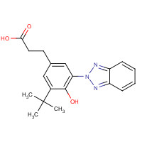 84268-36-0 Benzenepropanoic acid,3-(2H-benzotriazol-2-yl)-5-(1,1-dimethylethyl)-4-hydroxy- chemical structure