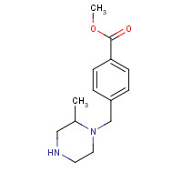 1131622-62-2 methyl 4-((2-methylpiperazin-1-yl)methyl)benzoate chemical structure