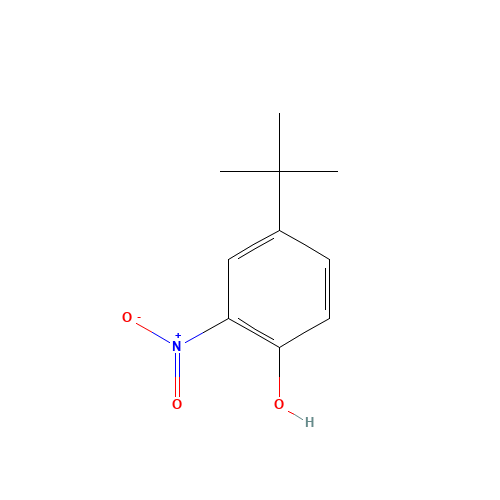 3279-07-0 4-tert-butyl-2-nitrophenol chemical structure