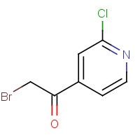 23794-16-3 2-Bromo-1-(2-chloropyridin-4-yl)ethanone chemical structure
