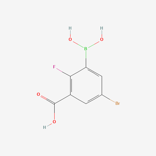 957120-63-7 3-Borono-5-bromo-2-fluorobenzoic acid chemical structure