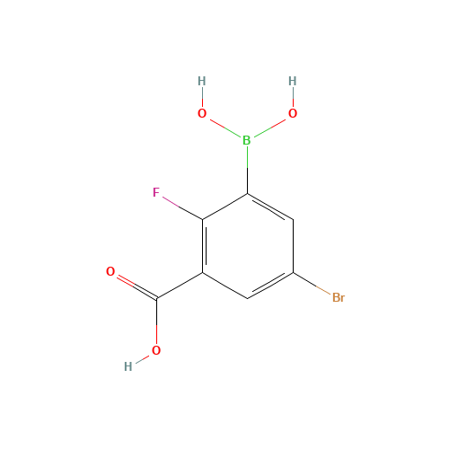 957120-63-7 3-Borono-5-bromo-2-fluorobenzoic acid chemical structure