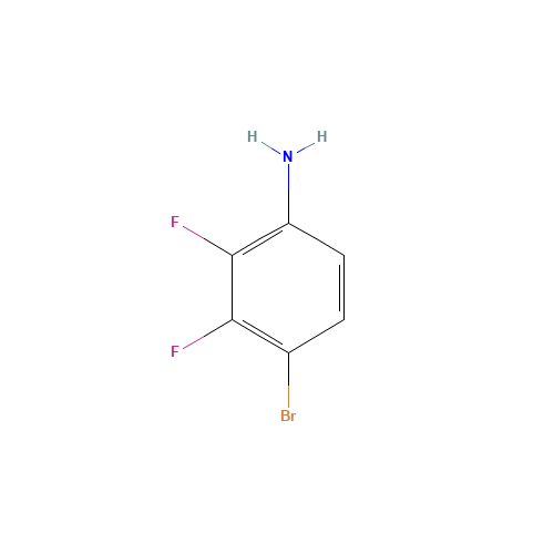 112279-72-8 4-BROMO-2,3-DIFLUOROANILINE chemical structure