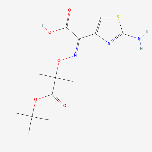 86299-47-0 (Z)-2-Amino-alpha-[1-(tert-butoxycarbonyl)]-1-methylethoxyimino-4-thiazolacetic acid chemical structure