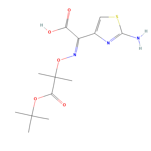 86299-47-0 (Z)-2-Amino-alpha-[1-(tert-butoxycarbonyl)]-1-methylethoxyimino-4-thiazolacetic acid chemical structure
