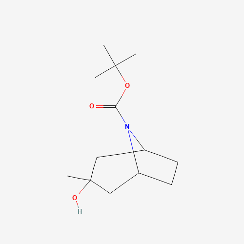 870889-20-6 (1R,3R,5S)-tert-butyl 3-hydroxy-3-methyl-8-azabicyclo[3.2.1]octane-8-carboxylate chemical structure