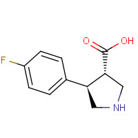 1047651-77-3 (3S,4R)-4-(4-FLUOROPHENYL)PYRROLIDINE-3-CARBOXYLIC ACID chemical structure