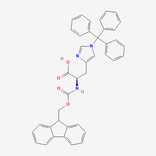 135610-90-1 N-Fmoc-N'-trityl-D-histidine chemical structure