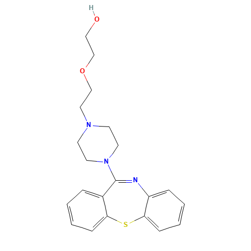 111974-69-7 2-[2-(4-Dibenzo[b,f][1,4]thiazepin-11-yl-1-piperazinyl)ethoxy]-ethanol chemical structure
