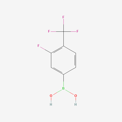 864759-68-2 3-FLUORO-4-TRIFLUOROMETHYL-PHENYLBORONIC ACID chemical structure