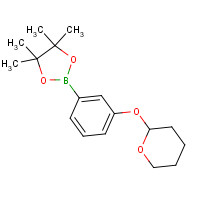 850568-69-3 3-(TETRAHYDRO-2H-PYRAN-2-YLOXY)PHENYLBORONIC ACID PINACOL ESTER chemical structure