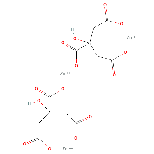 546-46-3 Zinc citrate chemical structure