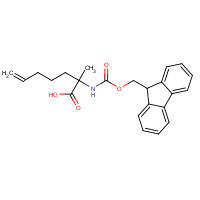 288617-73-2 (S)-2-(((9H-FLUOREN-9-YL)METHOXY)CARBONYLAMINO)-2-METHYLHEPT-6-ENOIC ACID chemical structure