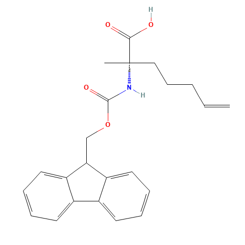 288617-73-2 (S)-2-(((9H-FLUOREN-9-YL)METHOXY)CARBONYLAMINO)-2-METHYLHEPT-6-ENOIC ACID chemical structure