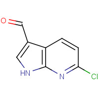383875-59-0 1H-Pyrrolo[2,3-b]pyridine-3-carboxaldehyde,6-chloro- chemical structure