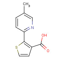 1184913-45-8 2-(5-methylpyridin-2-yl)thiophene-3-carboxylic acid chemical structure
