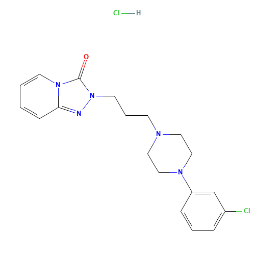 25332-39-2 Trazodone hydrochloride chemical structure