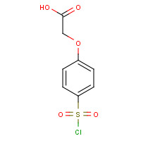 17641-39-3 4-Chlorosulfonylphenoxyacetic acid chemical structure