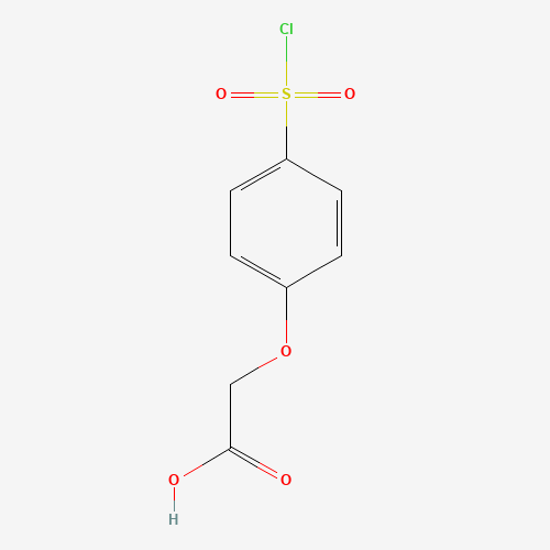 17641-39-3 4-Chlorosulfonylphenoxyacetic acid chemical structure