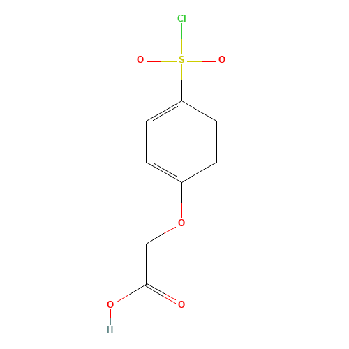 17641-39-3 4-Chlorosulfonylphenoxyacetic acid chemical structure