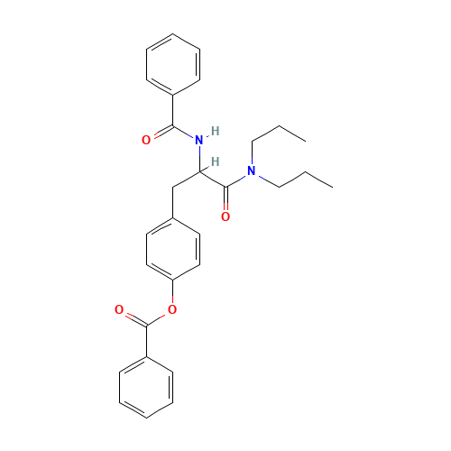 57227-08-4 alpha-(Benzoylamino)-4-(benzoyloxy)-N,N-dipropylbenzenepropanamide chemical structure