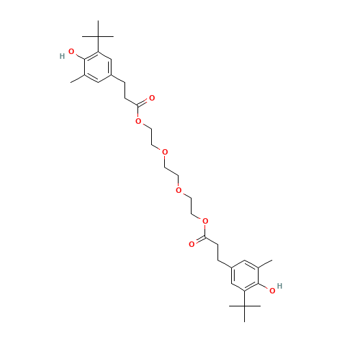 36443-68-2 Triethylene glycol bis(3-tert-butyl-4-hydroxy-5-methylphenyl)propionate chemical structure