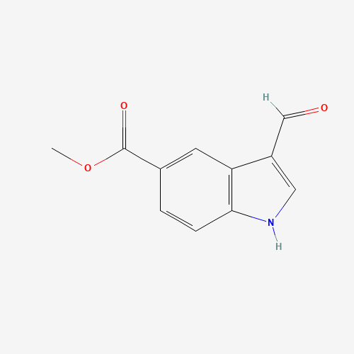 197506-83-5 3-FORMYL-1H-INDOLE-5-CARBOXYLIC ACID METHYL ESTER chemical structure