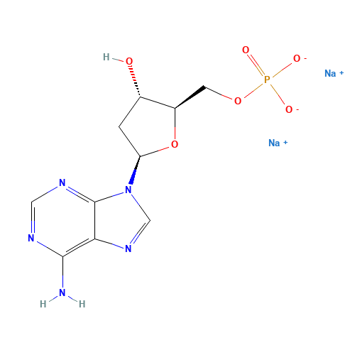 2922-74-9 2'-Deoxyadenosine-5'-monophosphate disodium salt chemical structure