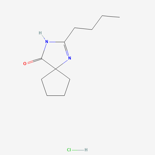 151257-01-1 2-Butyl-4-spirocyclopentane-2-imidazolin-5-one hydrochloride chemical structure