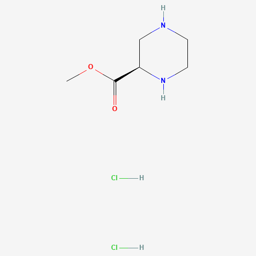 637027-25-9 (R)-PIPERAZINE-2-CARBOXYLIC ACID METHYL ESTER DIHYDROCHLORIDE chemical structure
