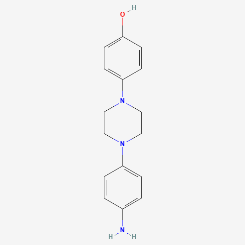 74853-08-0 1-(4-Aminophenyl)-4-(4-hydroxyphenyl)piperazine chemical structure