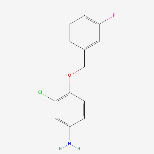 202197-26-0 3-Chloro-4-(3-fluorobenzyloxy)aniline chemical structure